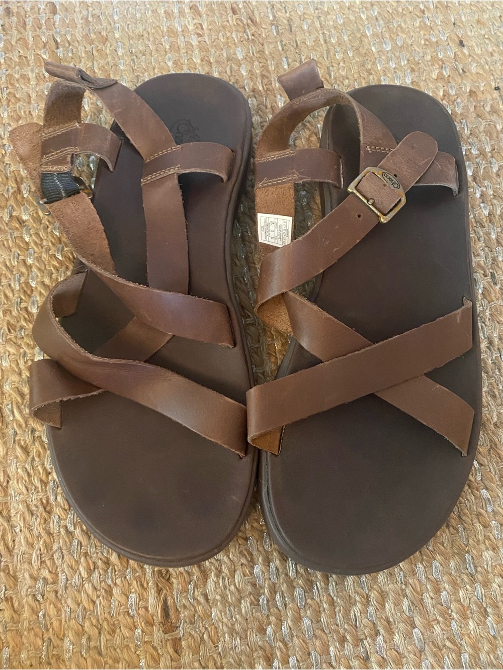 Chaco Wayfarer Men's Leather Sandals - Otter Brown - Size 12 Gorpcore Outdoor